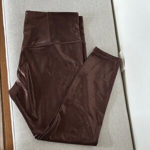 Shimmery Bronze High Rise Leggings from Athleta